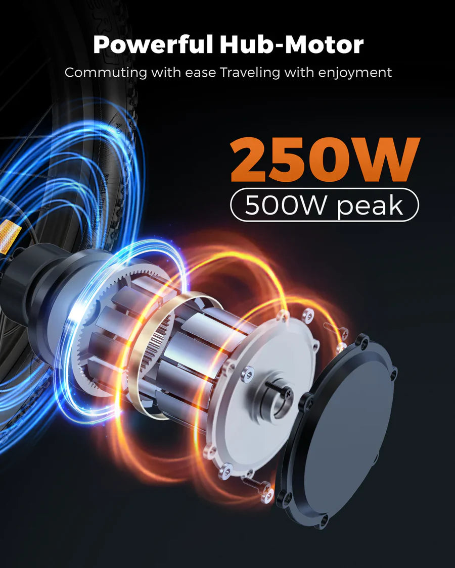 ENGWE T14 Foldable Electric Bike | 250W | 48V 10Ah | 25 km/h | 80km Range